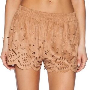 Boho Rodeo Festival Shorts Faux Suede